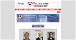 Desktop Screenshot of heartvalvesociety.org