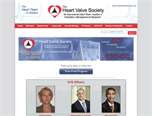 Tablet Screenshot of heartvalvesociety.org